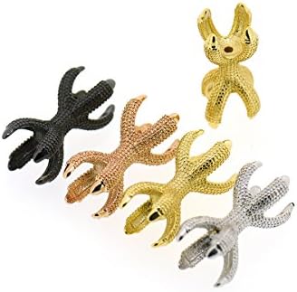 BestBeaded Dragon Claw Link Charm,Brass Eagle Claw Connector,Bracelet Spacer Bead for Jewelry Findings 23x13mm 10Pcs