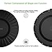 Hevanto 15W Wireless Charger, Qi-Certified Charging Pad 7.5W for iPhone 11/11 Pro/11 Pro Max/XS Max/XS/XR/X/8+, 10W for Galaxy Note 10+/10 Pro/10/S10 & Qi-Enabled Phones (Black)