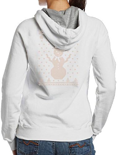 Women TeeStars - Big Snowman Ugly Christmas Sweater Leisure Particular Hoodie Hoodies Size XXL White