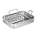 Calphalon 1948245 Signature Stainless Steel Roaster Pan with Rack, 16