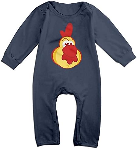 VanillaBubble Rooster For 6-24 Months Infant Custom Tshirt Navy Size 24 Months