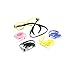SHINKODA Kids Silicone Anti-slip Eyeglasses Strap and Ear Hooks Set Safety Eyewear Retainer For Kids Sports - Pack of 2 - Black
