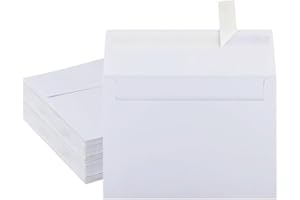 A2 Envelopes White, 70 Pack, Self Seal 120gsm Paper for 4.25x5.5 Cards, Size 4 3/8" x 5 3/4" Envelopes for Invitations, Postc
