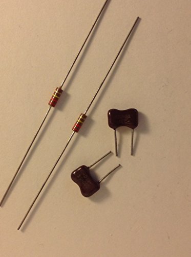 2 x 680pf Mica / 220k Carbon Comp Treble Bleed Kit For Single Coils Unsoldered