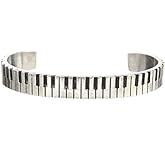 Quotable Cuffs Piano Cuff Inspirational Jewelry Bracelet - Great Piano Gift for Music Teachers, Musicians, and Music Students By Whitney Howard Designs