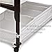 Arm’s Reach Cambria Co-Sleeper Bedside Bassinet Featuring Height-Adjustable Legs, Curved Wooden Ends, Breathable Mesh Sides with Pockets, and Large Lower Storage Basket, Espresso and White