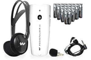 Williams Sound Pocketalker 2.0 Hearing Amplifier | Easy-to-Use Hearing Amplifier for Seniors | Year Supply of Batteries | Amp