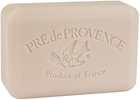 Pre de Provence Artisanal French Soap Bar Enriched with Shea Butter, Quad-Milled For A Smooth & Rich Lather (250 grams) - Coconut