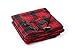 Lorient Home Heated Fleece 12V Electric Car Blanket Red Plaid
