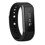 Smart Bracelet,ELEGIANT D6 Plus IP67 Waterproof Bluetooth Pedometer Tracking Sleep Monitor Smart Wristband Bracelet For Samsung HTC Sony Nokia Andriod Smart Phones(Black)