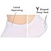 No Show Socks for Women Copper Infused Non-slip Moisture Absorption Low Cut Socks 6 Pack, White