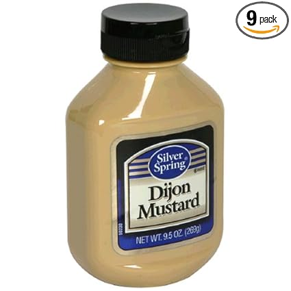 Amazon Com Silver Springs Mustard Dijon 9 5 Ounce Squeeze Bottles Pack Of 9 Grocery Gourmet Food