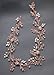 Missgrace Extra Long Rose Gold Hair Vine Crystals Bridal Hair Vine Wedding Hair Vine Crystals Bridal Wedding Pearl Hair Vine Wedding Hair Accessory for Party and Evening 19.7 Inches …