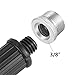 Neewer 2 Pieces Screw Thread Adapter 5/8-inch Female to 3/8-inch Male Durable Solid Nickel Brass for Camera Mounts Microphone Stands and LCD Monitors