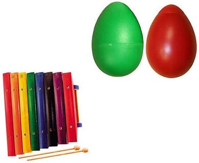 8 Note Xylophone w/Christmas Egg Shakers