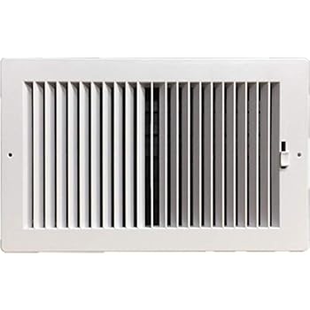 plastic ceiling register air shutter multi way duct damper opening side