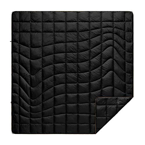 Rumpl-The-Down-Blanket-Outdoor-Down-Camping-Blanket-for-Traveling-Picnics-Beach-Trips-Concerts-Black-2-Person