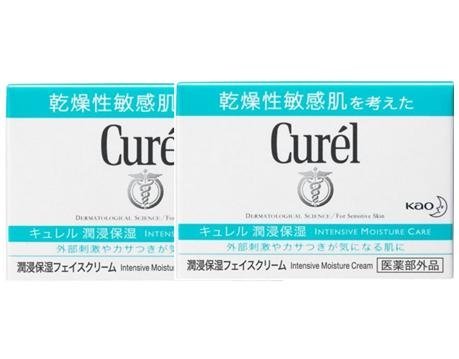 《セット販売》　花王 キュレル 潤浸保湿 フェイスクリーム (40g)×2個セット curel 敏感肌用クリーム　【医薬部外品】商品画像