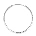 MBLife 925 Sterling Silver Diamond-Cut Large Hoop Earrings (Diameter 2 Inches)