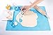 SUPER KITCHEN Food Grade Non-stick Silicone Pastry Mat - For Nonskid Table Mat,Silicon Baking Mat, Dough Rolling mat,Countertop Protector, Pie and Fondant Mat 23.4''15.6''