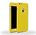 iPhone 6/6s Full Body Hard Case-Aurora Yellow Front and Back Cover with Tempered Glass Screen Protector for iPhone 6/6s 4.7 Inch