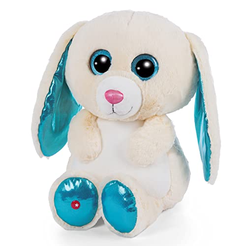 NICI Glubschis: Das Original – Glubschis Hase Wolli-Dot 45cm – Kuscheltier Hase mit großen Augen – Flauschiges Plüschtier mit Glitzeraugen – Schmusetier für Kuscheltierliebhaber