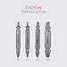 Tacklife Damaged Screw Extractor Set, 4pcs Stripped Screw Remover with Case, Made of High-Speed Steel 6542#, Hardness 63-65HRC, SEB04A