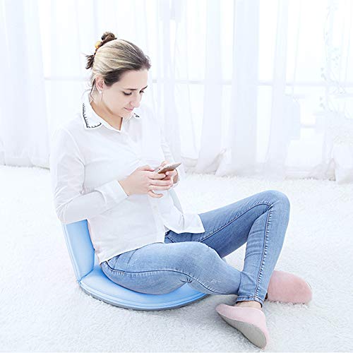 Floor Chair Floor Cushion Sofa Folding Adjustable 5-Position Floor Seat with Back Support for Kids Adult, Great for Gaming Reading TV Watching Meditating