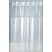 InterDesign Pebblz Shower Curtain, Frosted White, 72-Inch by 72-Inch