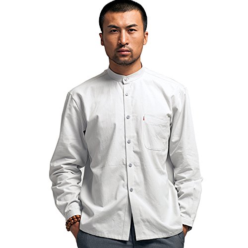 FangNer Men's Chinese Style Traditional KungFu Clothing Long Sleeve Tang Suits
