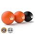 Lacrosse Muscle Roller Ball Set of 3 Massage Balls for Deep Tissue Trigger Point Physio Therapy & Myofascial Stress Release Rubber Men And Woman Reflexology Rehab Fasciitis Recovery Acupressure