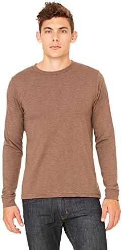 Zara Yoga Studio |LA| Men's Jersey Long Sleeve Tee (2 XLarge /Heather Brown)