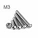 M3 M4 M5 Socket Head Screws, 500PCS Stainless Steel Button Head Hex Socket Head Cap Screws Assortment Kit Bolts and Nuts Kit by Beauty Star