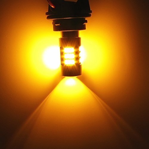 Alla Lighting 54-SMD 1156 7506 BA15S Newest Version High Power 4014 Chipsets Amber Yellow Xtremely Super Bright Backup Reverse LED Lights Bulbs Replacement