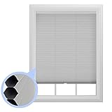 Set of 2- 9/16 in. Trimmable Cordless Cellular Room Darkening Window Shade, 36-Inches by 64-Inches