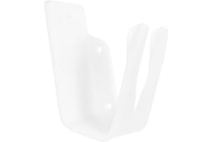 HONMEET Universal Wall-Mount Barcode Scanner Holder Bracket with Screws and Double-Sided Tape, White Flat