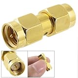 TOOGOO(R) SMA Male to SMA Male Plug in series RF Coaxial Adapter Connector