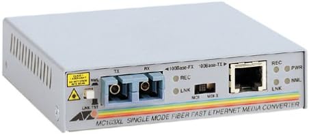 Allied Telesis 15km 100btx to 100bfx Sc Smf Media Converter