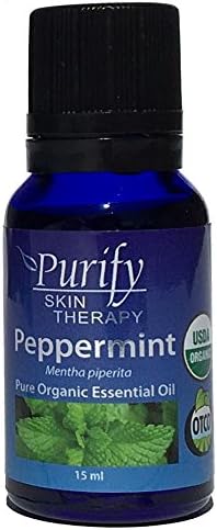 Peppermint Essential Oil Organic, 100% Pure, 15 ml
