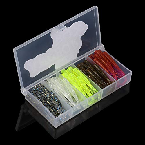 image for RUNCL Anchor Box - Straight Tail Worms, Swimbaits, Soft Fishing Lures 