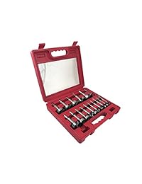 Taytools 468518   Juego de brocas hexagonales con puntas de 1 4" a 2 1 8" por 1 8ths de acero al carbono endurecido en estuche de molde
