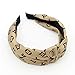 Designer Letter Print Headband for Women Fashionable Classical Cross Knot Hairbands Hair Hoops with cloth wrapped for Girls 3PCS of Pack(LV letter style)