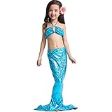 PGXT Girl's Kids Princess Mermaid Tail Sea-maid Bikini Swimwear Bathing Suit
