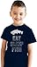 Youth Eat Sleep Fish T Shirt Funny Fishing Tee Cool Graphic Fun Crazy for Kids Funny Children's Apparel Cool Fishing Short Sleeve Novelty Tees for Kids Navy S