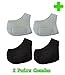 HealthyNees Kid’s 2 Pairs Combo Set Foot Heel Arch Pain Pressure Neoprene Gel Silicone Cushioning Sleeve (Kids)