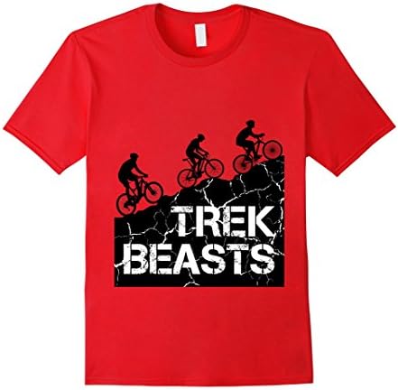 Mens Trek Beasts Mountain Bike Enthusiast T-Shirt 2XL Red