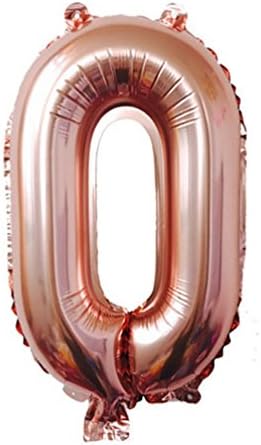 Honghong 16Inch Foil Number Balloon 0-9 Helium Party Balloons Number 0 Balloon