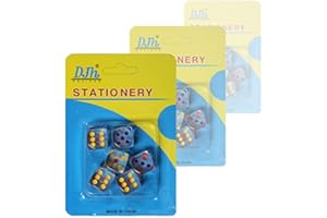 AONEFUN Set of 72 - Clear Transparent Dice 16 MM - Fancy Dice - Casino Decorations - Casino Party - Jackpot Party Favors - Wholesale Bulk Pack (12 Packs of 6)