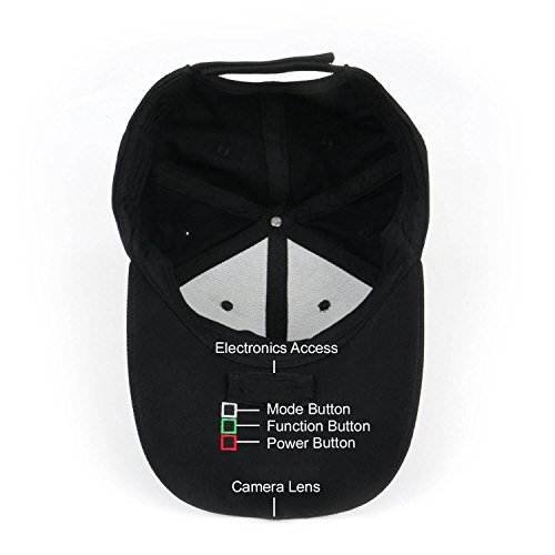 RecorderGear HC100 HD 1080P Hidden Spy Camera Hat/Surveillance Body