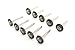 TEMO 10 pc Carbon Steel Bristle 3/4 Inch Flat Wire Brush with 1/8 Inch Shank for Dremel and Other Rotary Tools on Rust Removal, Corrosion and Scrub Surfaces